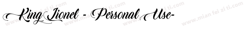 King Lionel - Personal Use字体转换